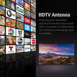Lava Omnipro HD-8008 Omni-Directional HDTV Antenna 360 Degree – Attic or Roof Mount TV Antenna with Mounting Pole for Clear Reception, 4K 1080P